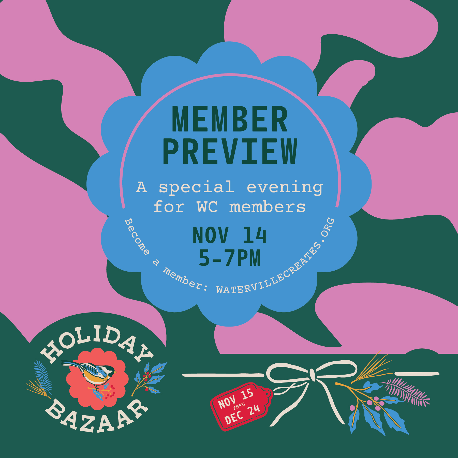 Holiday Bazaar Member Preview Night Waterville Creates